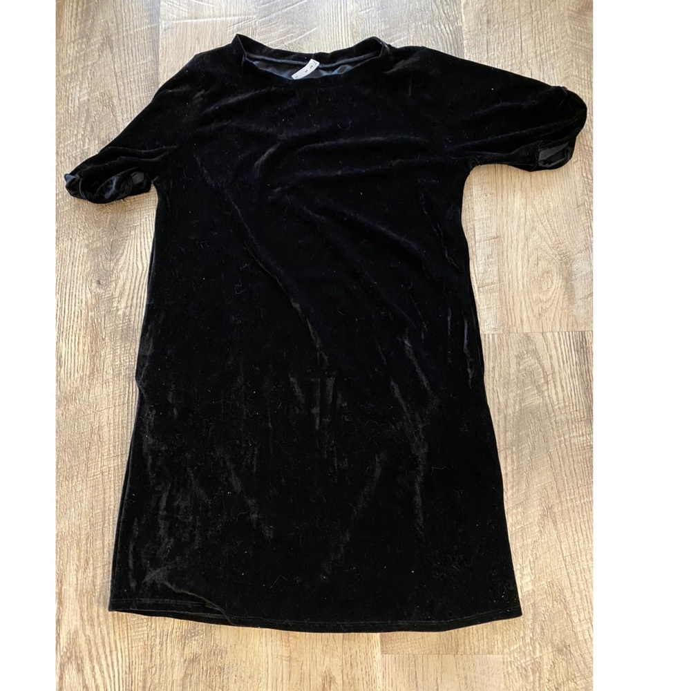 Little black velvet dress